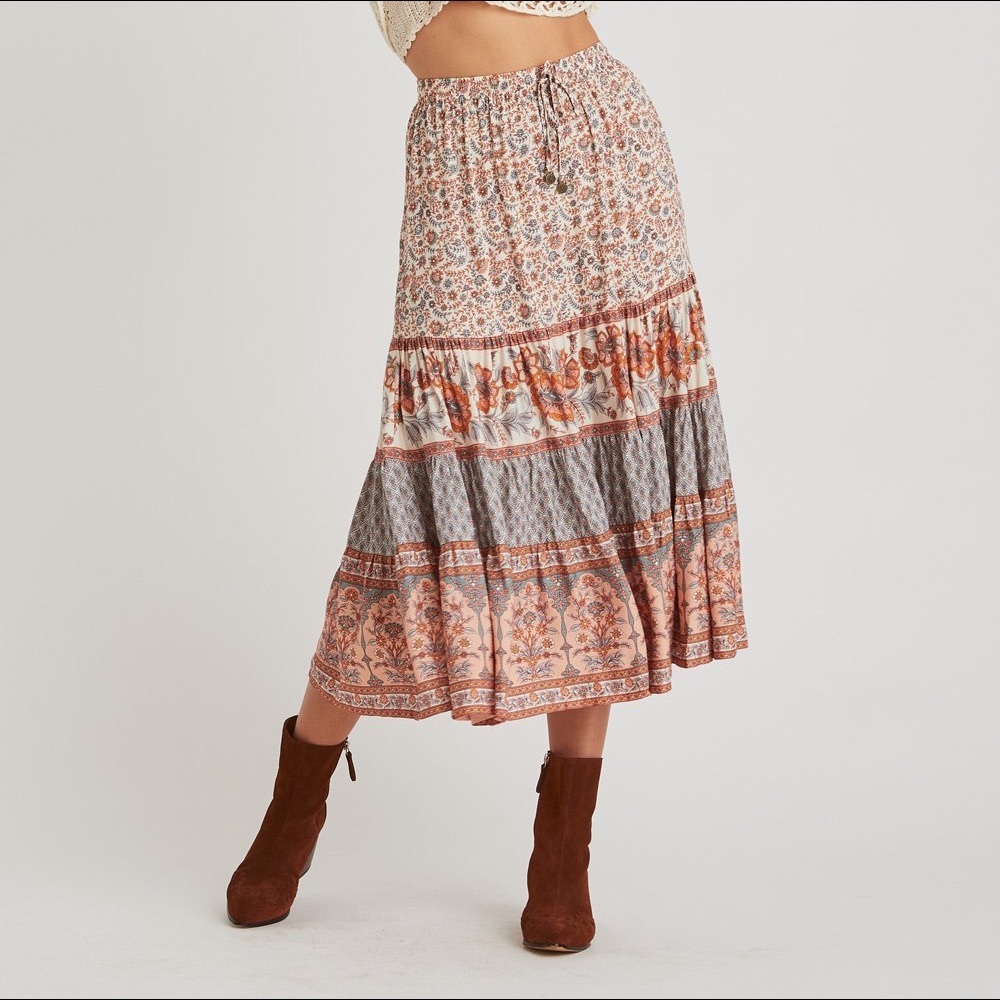 RARE Arnhem Fleetwood Skirt in Harvest Gold AU 10